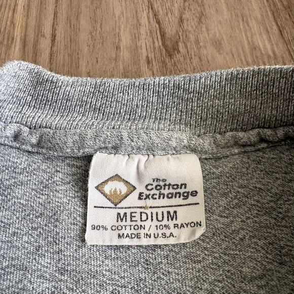 Vintage Wake Forest University Baseball T-Shirt Men's Size M Demon Deacons Gray - Picture 4 of 5